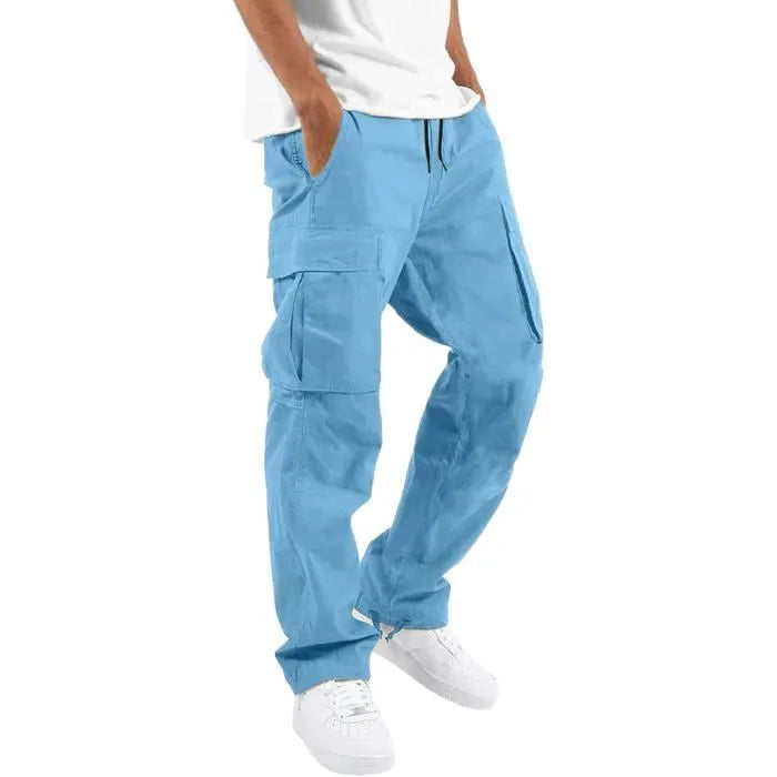 PANTALON CARGO BLEU