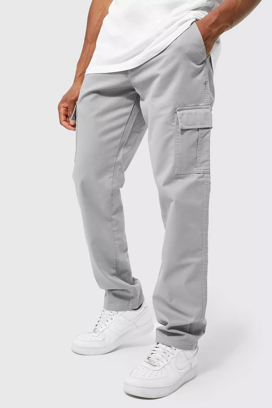 PANTALON CARGO GRIS