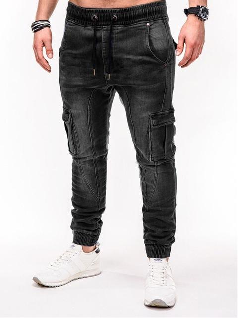 Pantalon cargo effet jean jogging