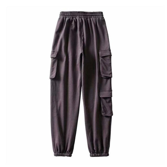 Pantalon cargo femme jogging taille classique