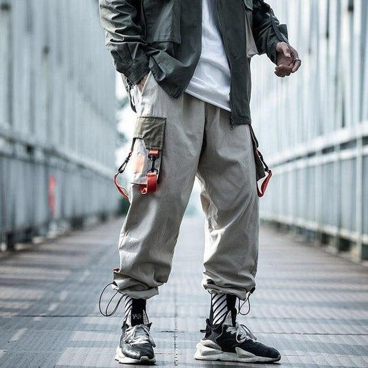 Pantalon cargo homme breshka réglabe aux chevilles