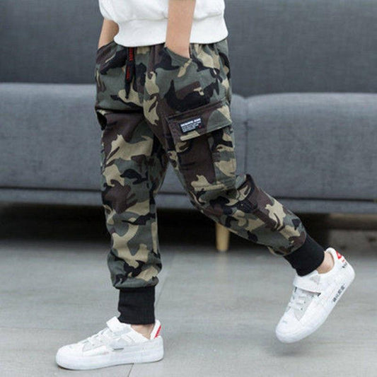 Pantalon cargo homme camouflage militaire resserré aux chevilles
