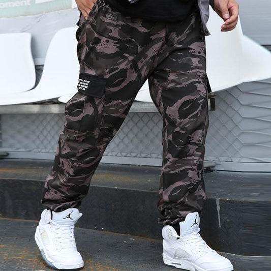 Pantalon cargo homme camouflage militaire taille standard