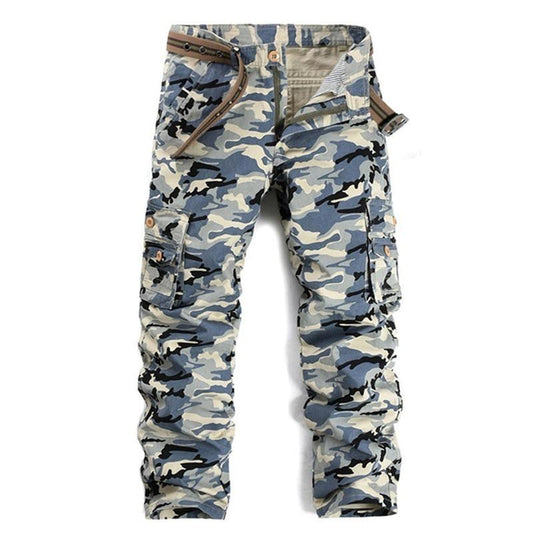 Pantalon cargo homme camouflage militaire
