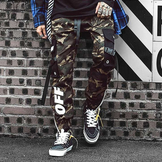 Pantalon cargo homme camouflage off