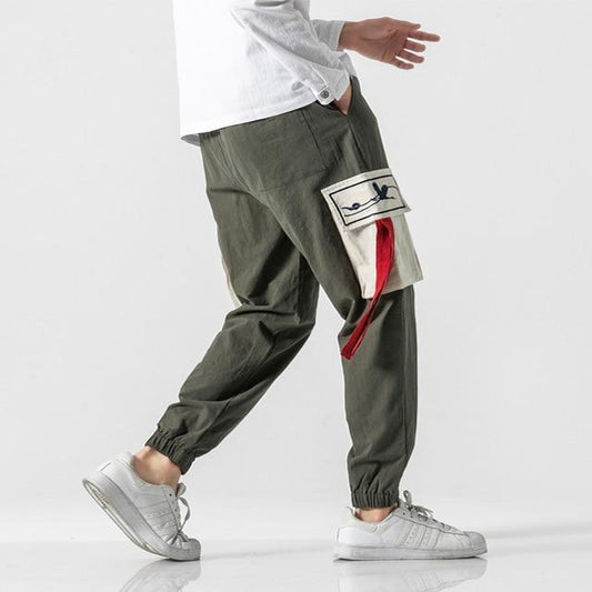 Pantalon cargo homme chino stretch