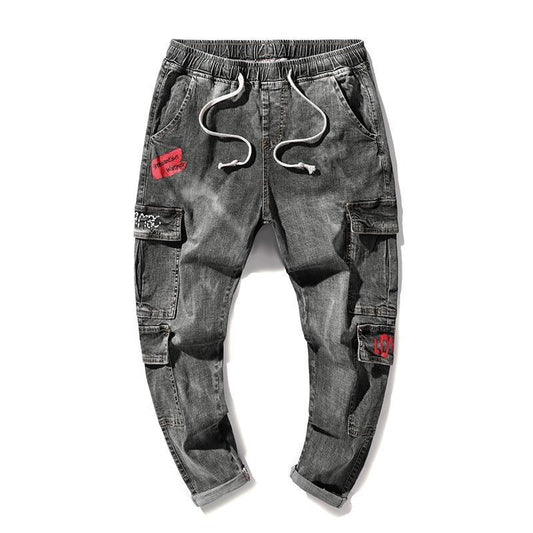 Pantalon cargo homme cordon de serrage