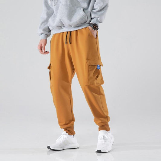Pantalon cargo homme de double couche sans ceinture