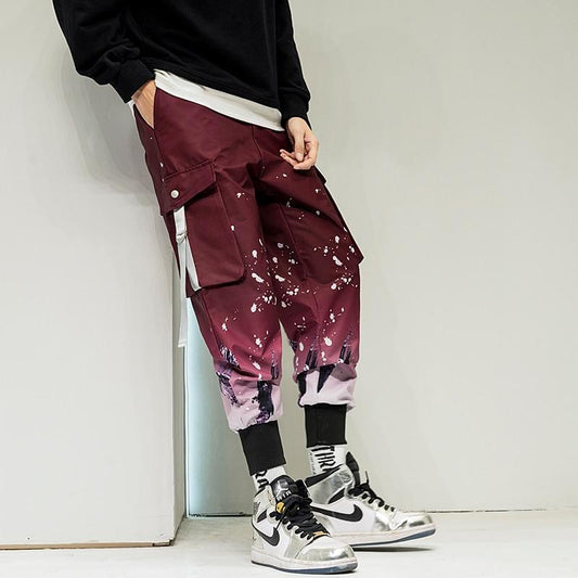 Pantalon cargo homme double couleurs