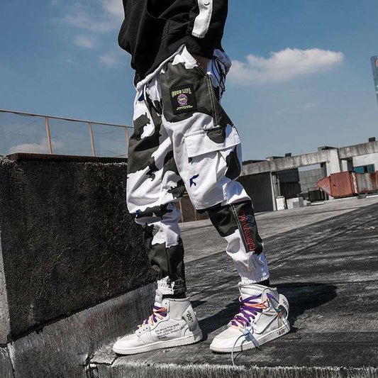 Pantalon cargo homme effets militaire