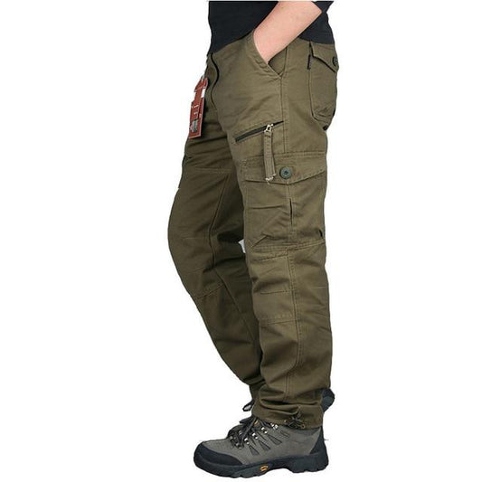 Pantalon cargo homme élite tactique militaire coupe long