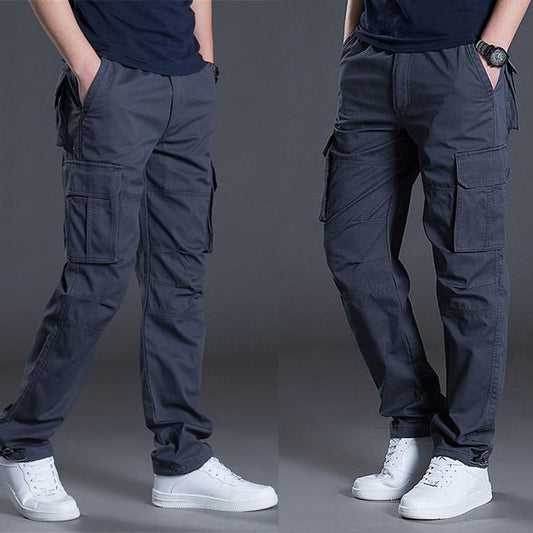 Pantalon cargo homme fuselé décontracté