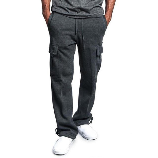 Pantalon cargo homme jogging polaire