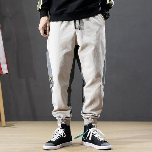 Pantalon cargo homme jogging tricolor