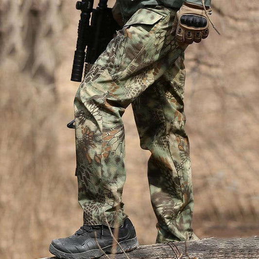 Pantalon cargo homme militaire avec ceinture