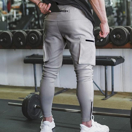 Pantalon cargo homme multi-poches à fermeture
