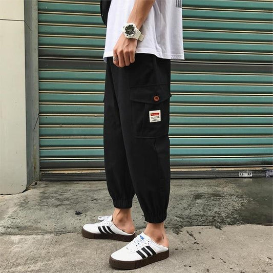 Pantalon cargo homme noir classique