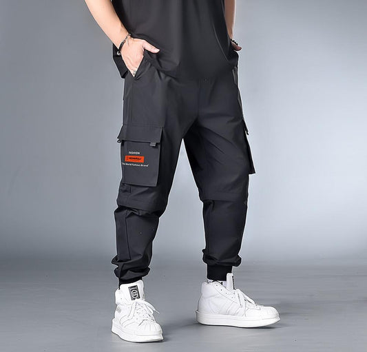 Pantalon cargo homme noir modulable