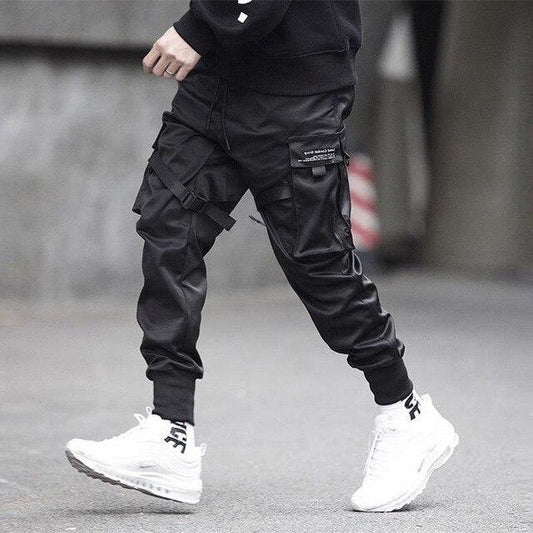 Pantalon cargo homme noir vintage