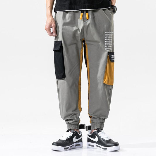 Pantalon cargo homme stylé coton mélange slim