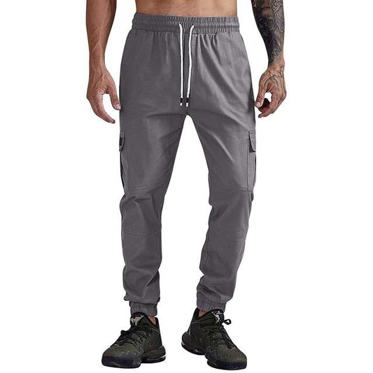 Pantalon cargo homme style jogging à cordon de serrage