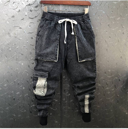 Pantalon cargo homme taille élastique