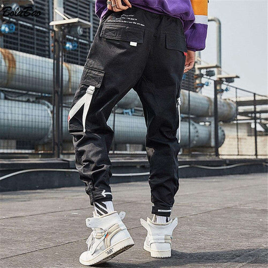 Pantalon cargo homme treillis resserré aux chevilles