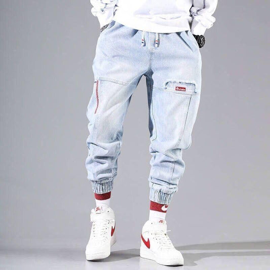 Pantalon cargo imitation jean jogging