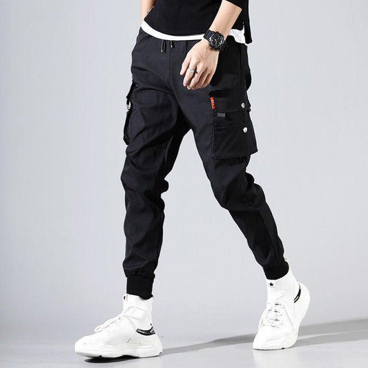 Pantalon cargo urbain homme poches pressions